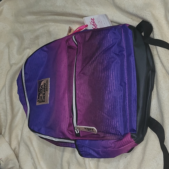 Justice Accessories Justice School Backpack Purple Ombre Nwt Poshmark